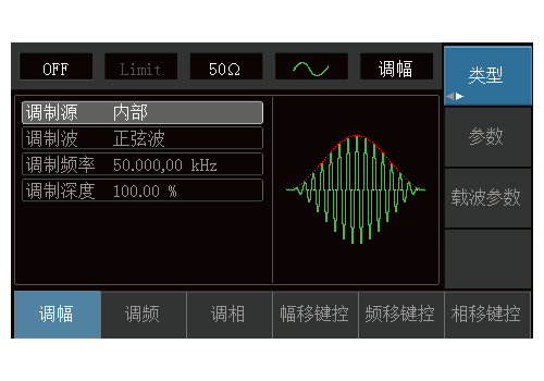 多种调制功能