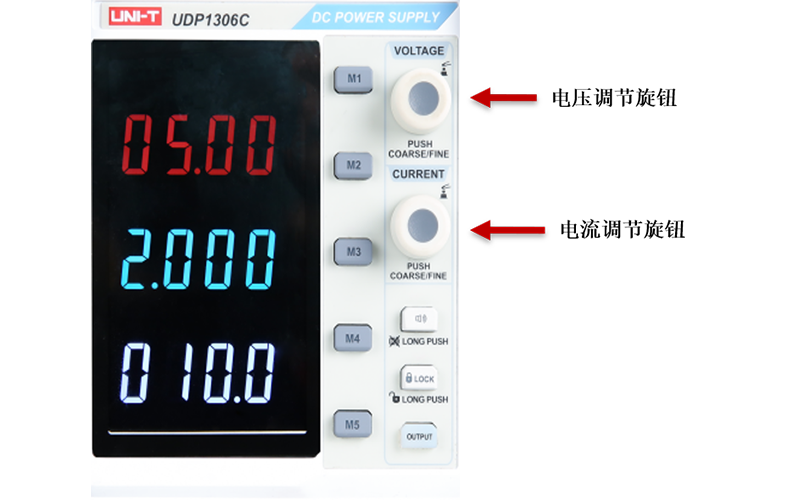 电压、电流的设定和输出
