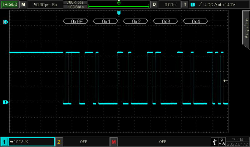 串行总线触发和硬件解码（RS232/I²C/SPI）